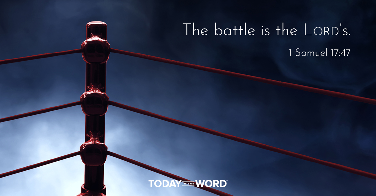 Daily Devotional Bible Verse | 1 Samuel 17:47 The battle is the Lord's.