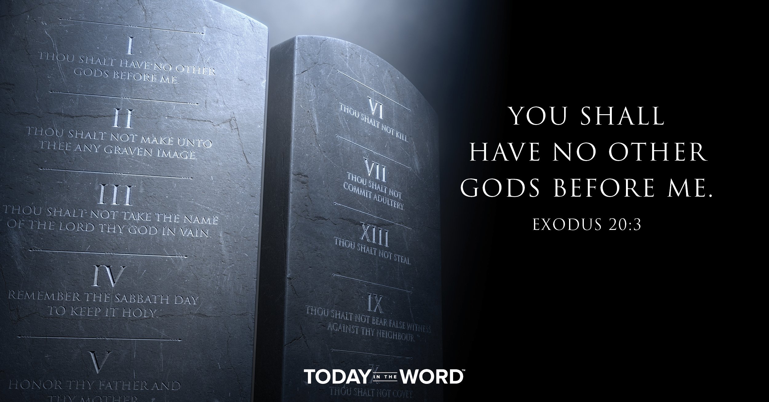 Daily Devotional Bible Verse | Exodus 20:3 You shall have no other God's before me.