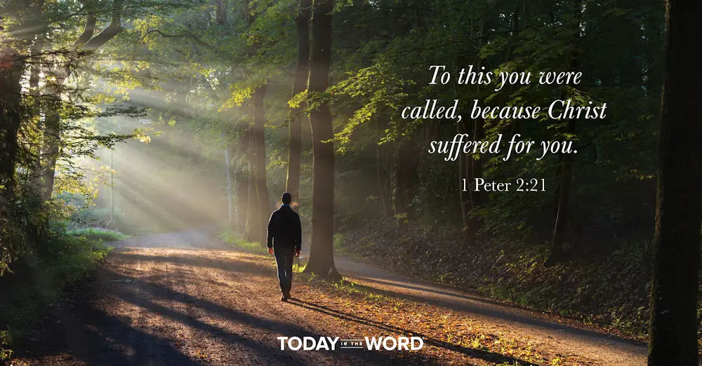 Daily Devotional Bible Verse | 1 Peter 2:21 To this you were called, because Christ suffered for you.