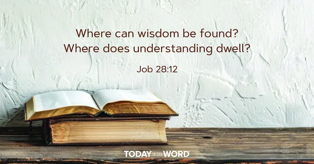 Daily Devotional | Job 28:12 Where can wisdom be found? Where does understanding dwell?